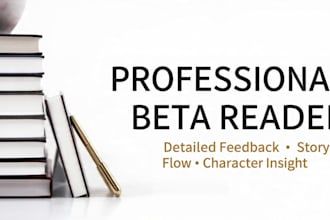 provide an insightful beta read and detailed reader report