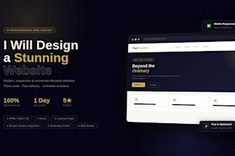 create stunning professional website