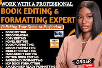 be your expert fiction book editor for proofreading, copy editing and formatting