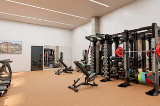 reawake fitness space interior,gym equipment layout,vip lounge,3d commercial spa