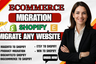 migrate and move ecommerce store, website to go high level