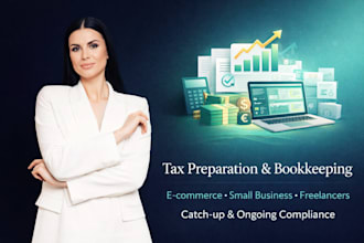 do tax preparation and catchup bookkeeping for ecommerce, smbs, freelancers