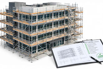 draft autocad scaffold shop drawings and write rams for permit approval