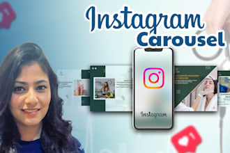 design attractive instagram carousel posts and ads