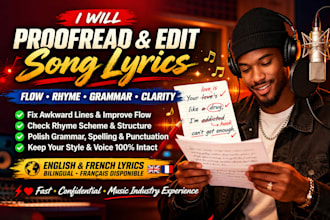 ghostwrite song lyrics in afrobeat, rap or rnb style