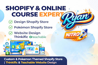 complete ur shopify store, pokémon card collector shopify store, website design