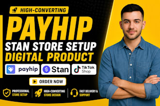 setup payhip, payhip store, payhip website, stan store pensight gumroad
