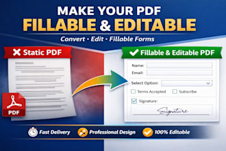 make fillable pdf forms and convert any pdf to editable