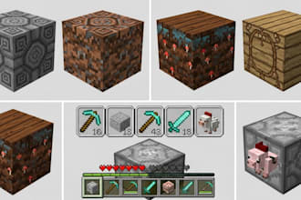 create custom minecraft texture or resource pack in your style