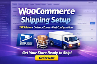 setup woocommerce shipping cost delivery zone rate usps configuration store