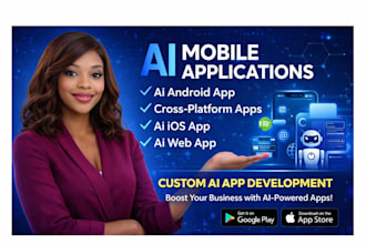 do ai mobile app chatbot saas web app ios android full stack development