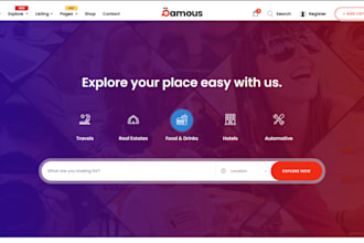 design professional geo directory business directory website listing website