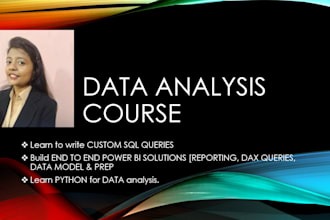 teach you data analytics