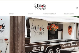 design food truck website restaurant online ordering facebook ads leads