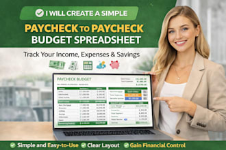 create a simple paycheck to paycheck budget spreadsheet