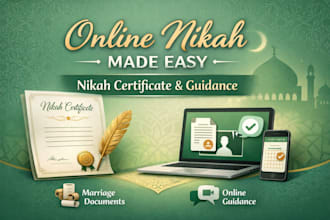 guide your online nikah with islamic marriage certificate