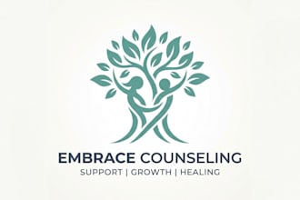 design a calm and professional counseling logo