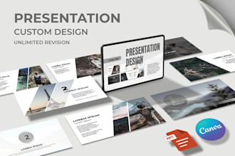 design and redesign canva and powerpoint presentation