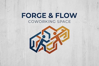 design a modern and professional coworking space logo