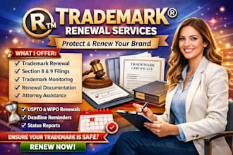 uspto filing trade mark registration, secure brand logo trademark,revive,renewal