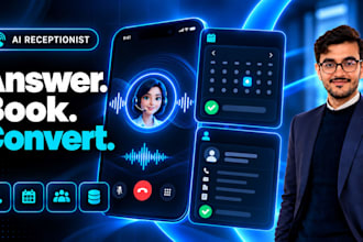 build an ai receptionist for calls booking and customer support