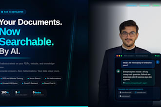 build a rag chatbot trained on your PDF website or documents