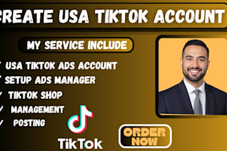 create USA tiktok account USA tiktok ads account