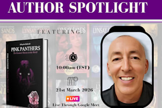 present virtual author spotlight interview and online magazine interview posting
