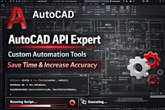 create custom autocad API tools and automation scripts
