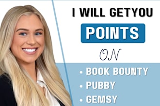 get you point on book bounty, pubby and gemsy