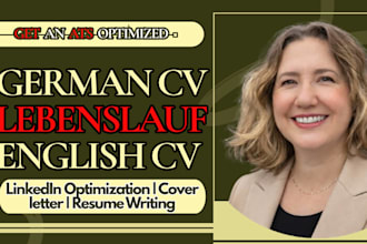 write a high quality ats ready german or english cv, lebenslauf and cover letter