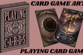 design unique box packaging for your card game, playing cards, or card deck