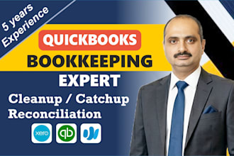 catchup, cleanup, reconcile in quickbooks online bookkeeping