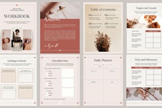 do journal design, planner design, workbook design, digital planner, kdp journal