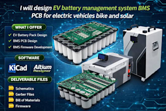 design ev battery management system bms pcb for electric vehicles bike and solar