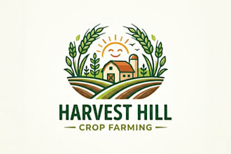 design a professional and natural crop farming logo