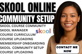 setup skool community skool online course skool community manager