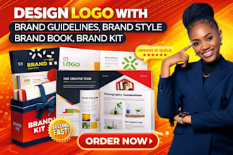 design logo, brand guidelines, brand style guide, brand book, brand kit