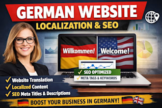 localize and optimize your website for german SEO and conversions