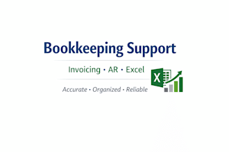 assist with bookkeeping, invoicing, and accounts receivable