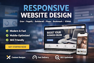 create grav pagexl builderall pixpa bookmark 10web responsive website design