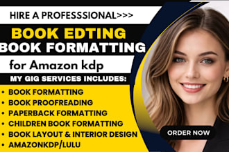 book editing and interior book formatting book layout typesetting kdp publishing