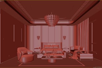 create 3d interior models strictly in 3ds max