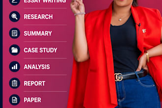 do case study evaluation, article writing, nursing reports, and summaries