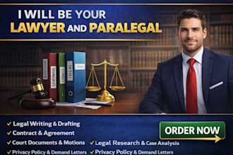 be your lawyer and paralegal