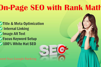 fix on page SEO issues and improve website ranking
