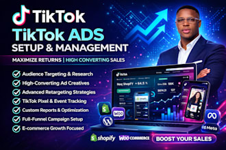 setup sales converting tiktok ads and marketing for your business, tiktok expert