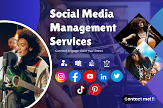 do music social media manager and content creation for artist, dj, record label