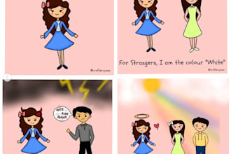 create cute and personalized doodle art for you
