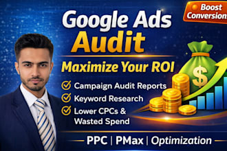do google ads audit and optimize PPC,pmax campaigns for better ROI